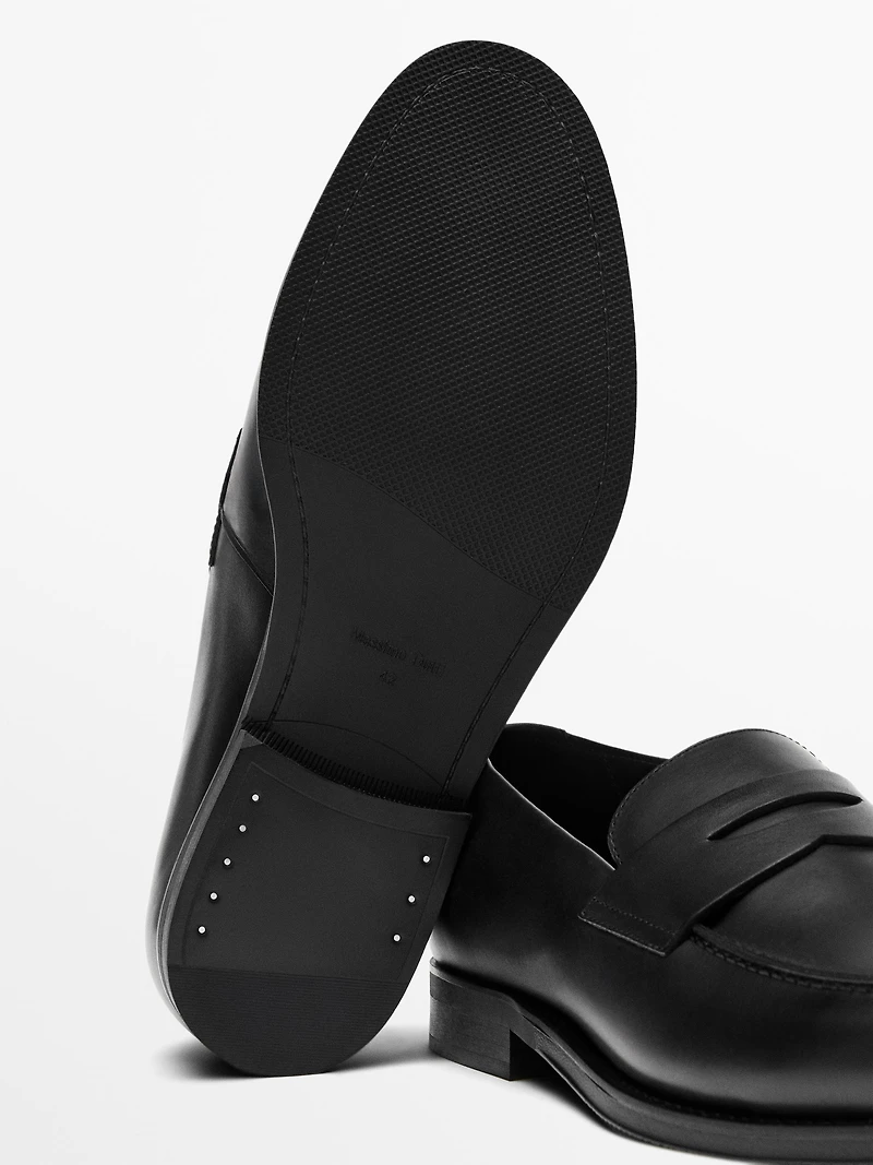 Mocassins habillés en cuir
