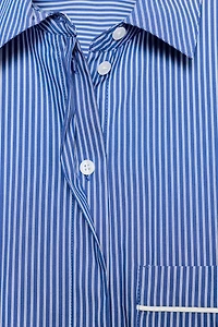 CHEMISE FAÇON PYJAMA À RAYURES EN CONTRASTE