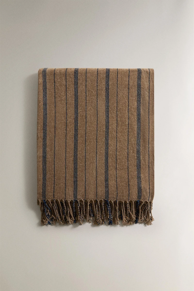 STRIPED CHENILLE BLANKET