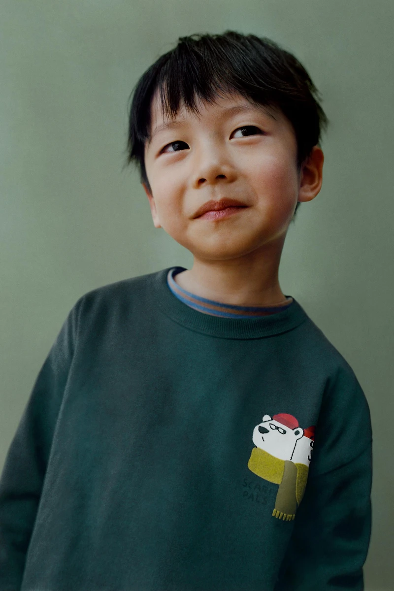 POLAR BEARS PRINT T-SHIRT