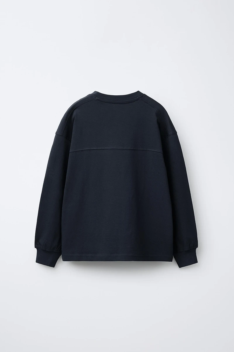 EMBROIDERED TEXT T-SHIRT