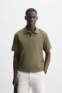 VERTICAL TEXTURED POLO