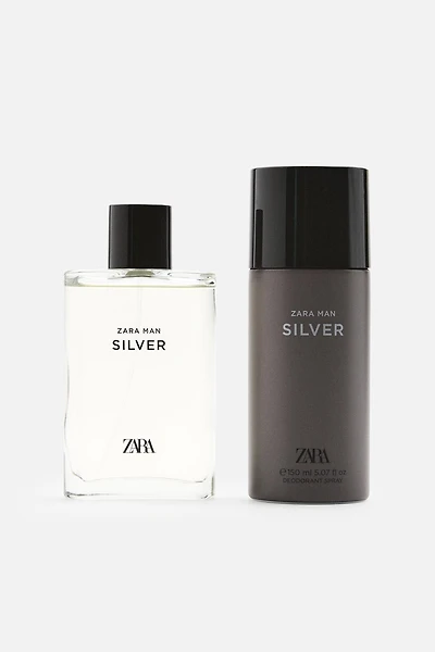 SILVER EDT 90 ML (3.04 FL. OZ). + DEODORANT SPRAY EDC 150 ML (5.07 FL. OZ).