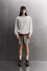 TEXTURED FLEECE HOODIE