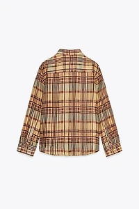 ZW COLLECTION RAMIE PLAID SHIRT