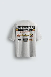T-SHIRT MOTIFS GRAPHIQUES MOTO