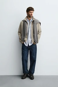 TEXTURED PLAID JACKET