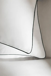 SATEEN PILLOWCASE WITH PIPING