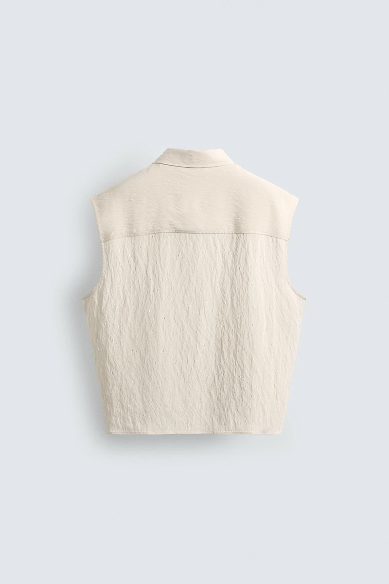 CHEMISE POLO SANS MANCHES RELAXED FIT