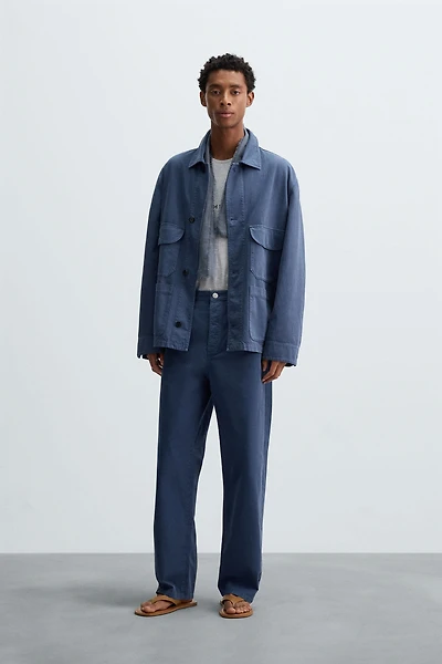 PANTALON STRAIGHT FIT DÉLAVÉ