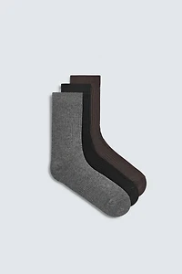 LOT DE 3 CHAUSSETTES CÔTELÉES