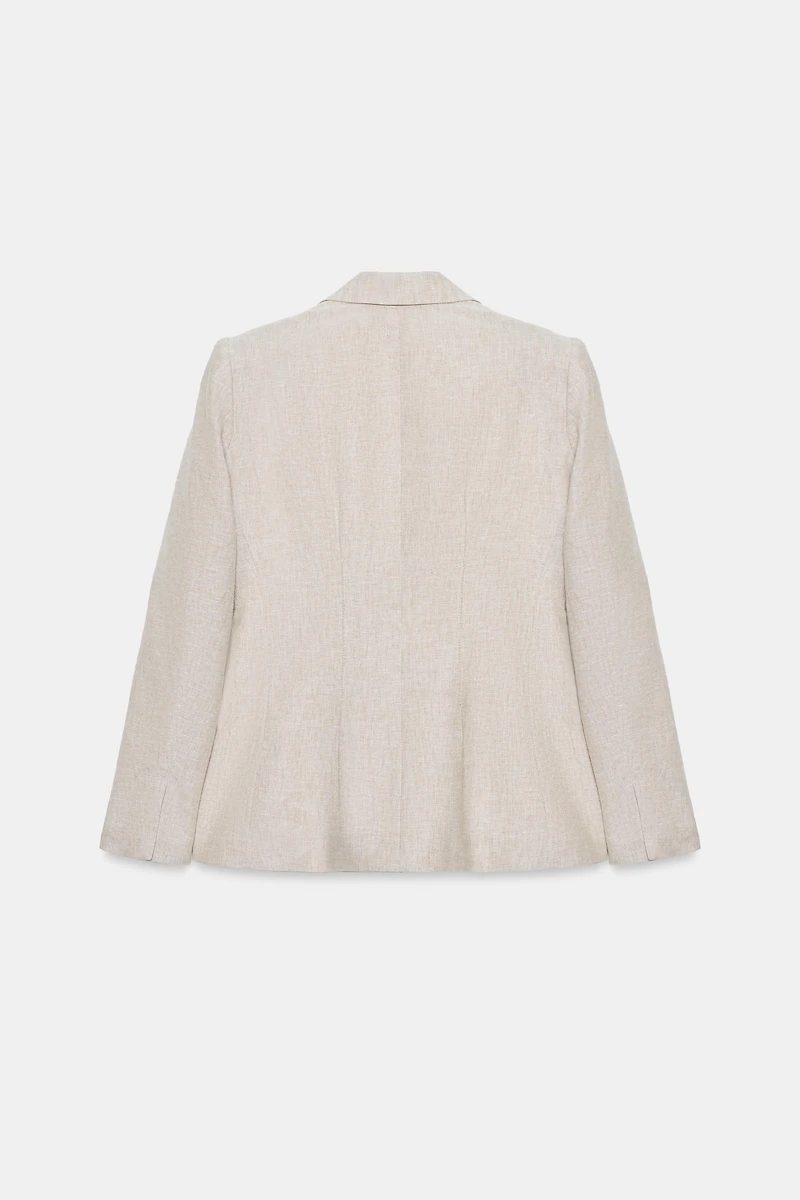 LINEN BLAZER WITH DARTS
