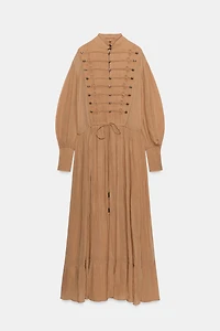 ZW COLLECTION LONG FROG FASTENING DRESS