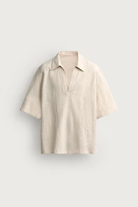 CHEMISE POLO RELAXED FIT JACQUARD
