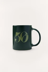 50TH ANNIVERSARY EARTHENWARE MUG