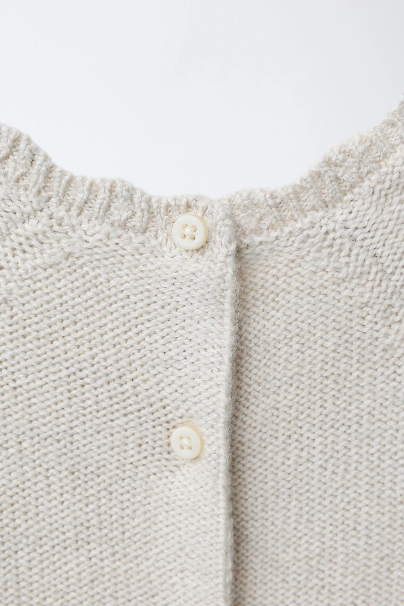 EMBROIDERED FLORAL KNIT JUMPSUIT