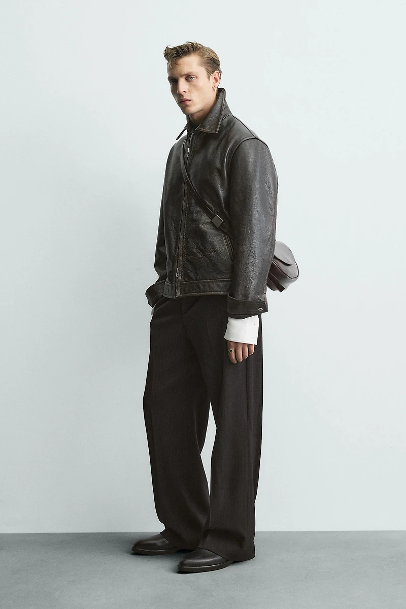 LEATHER CROSSBODY BAG