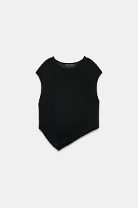 ASYMMETRIC KNIT TOP