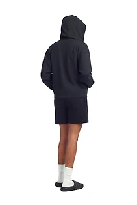 CROPPED FIT ZIPPER HOODIE SWEATSHIRT