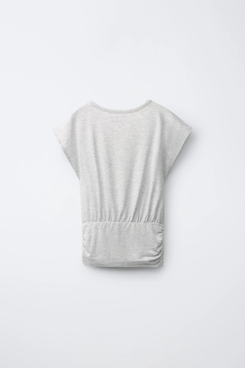 FLOWY SASH T-SHIRT