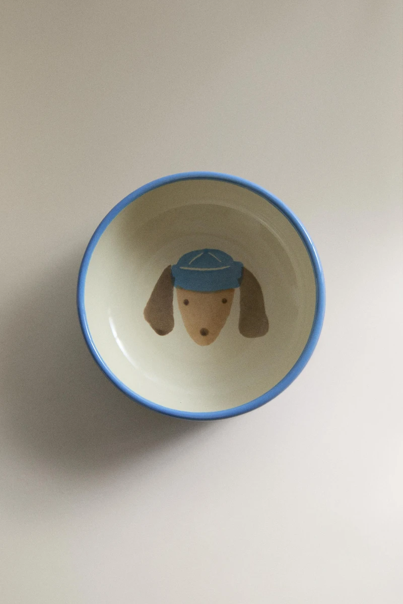 KIDS' CERAMIC DOG BOWL