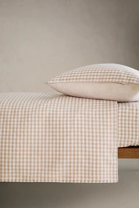 CHILDREN’S GINGHAM FITTED SHEET