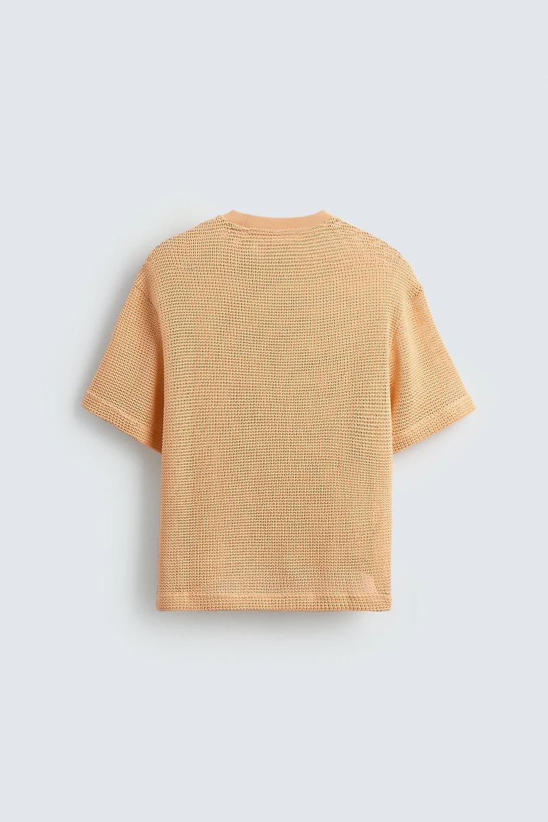 OPEN WEAVE T-SHIRT