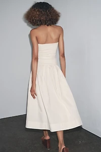 BELTED COMBINATION DRESS