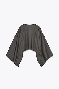 ASYMMETRIC CAPE KIMONO