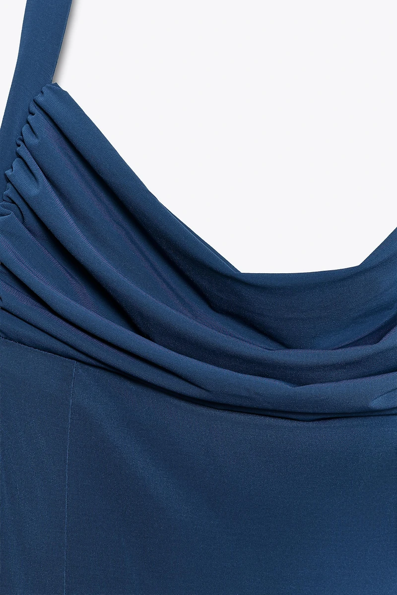 FLOWY HALTER DRESS