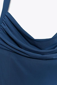 FLOWY HALTER DRESS