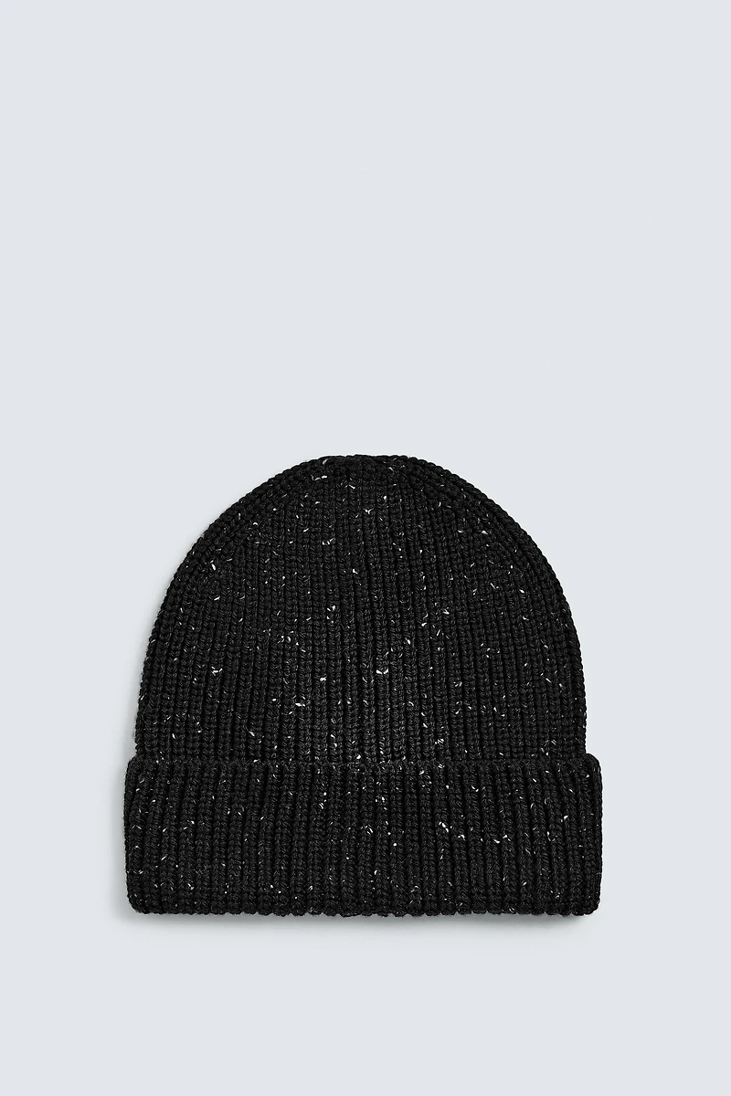 TEXTURED KNIT BEANIE