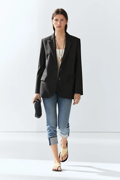 Blazer deux boutons 100 % laine extrafine