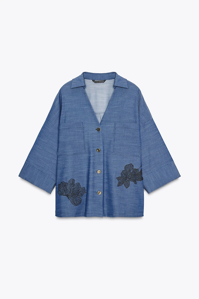 FLORAL KIMONO SHIRT