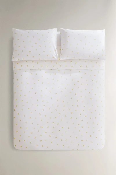 MIMOSA PRINT COTTON DUVET COVER