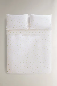 HOUSSE DE COUETTE COTON IMPRIMÉ MIMOSA