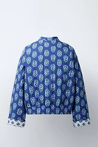 FLORAL PRINT PADDED JACKET