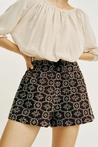 SHORT BRODERIES PERFORÉES