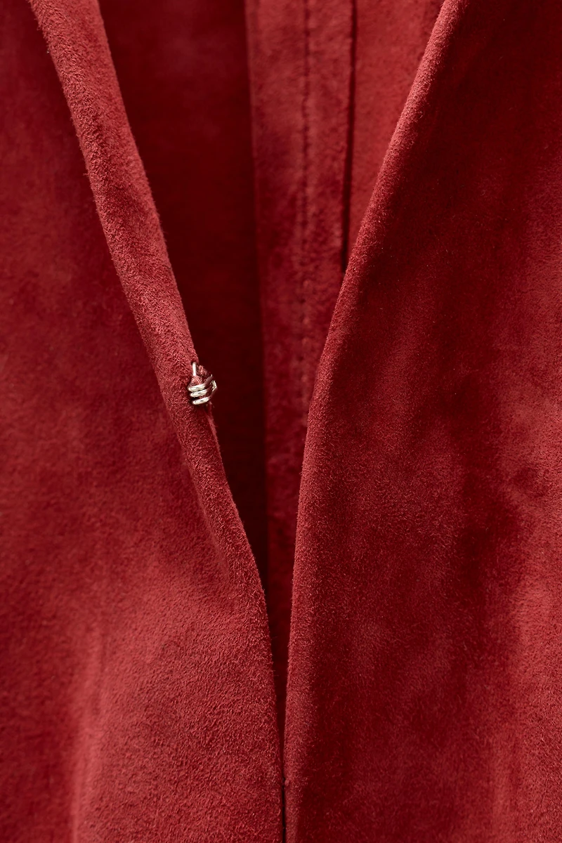 LIMITED EDITION SUEDE LEATHER POCKET SHIRT
