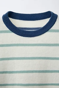 STRIPED KNIT T-SHIRT