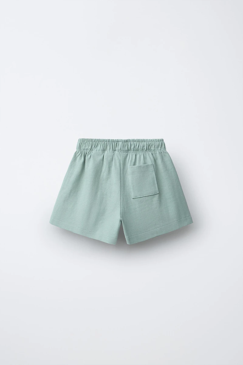 SHORT EN MOLLETON HEAVY WEIGHT À FLEURS