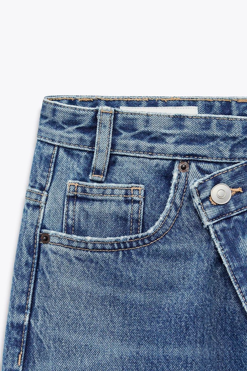 JEAN TRF WIDE LEG TAILLE HAUTE CROISÉE