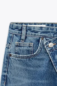 JEAN TRF WIDE LEG TAILLE HAUTE CROISÉE