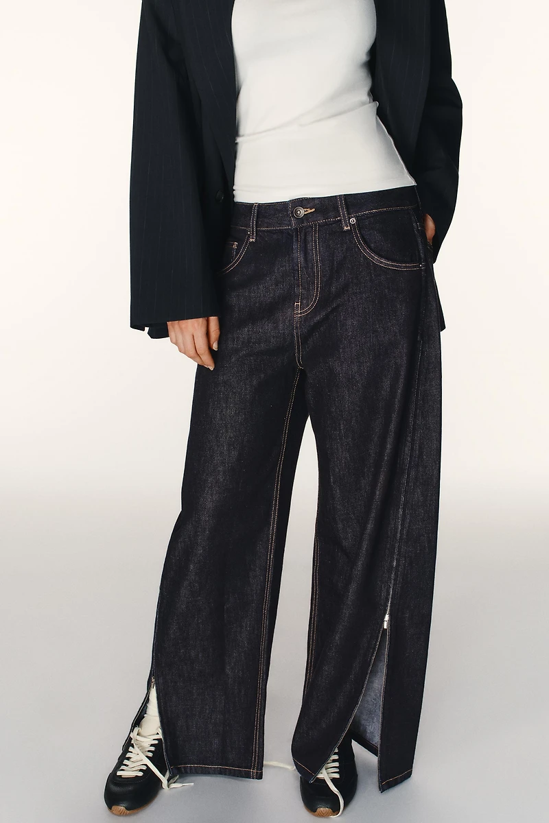 TRF SIDE ZIP JEANS