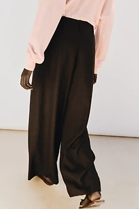 WIDE LEG LINEN PANTS