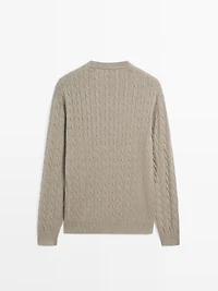 Cotton cable-knit sweater