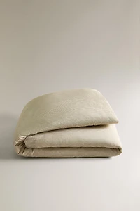 CHILDREN'S MUSLIN STRIPED DUVET COVER