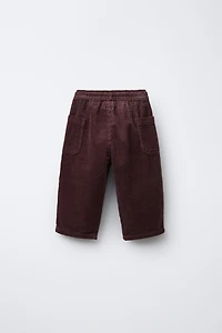 CORDUROY PANTS WITH POCKETS