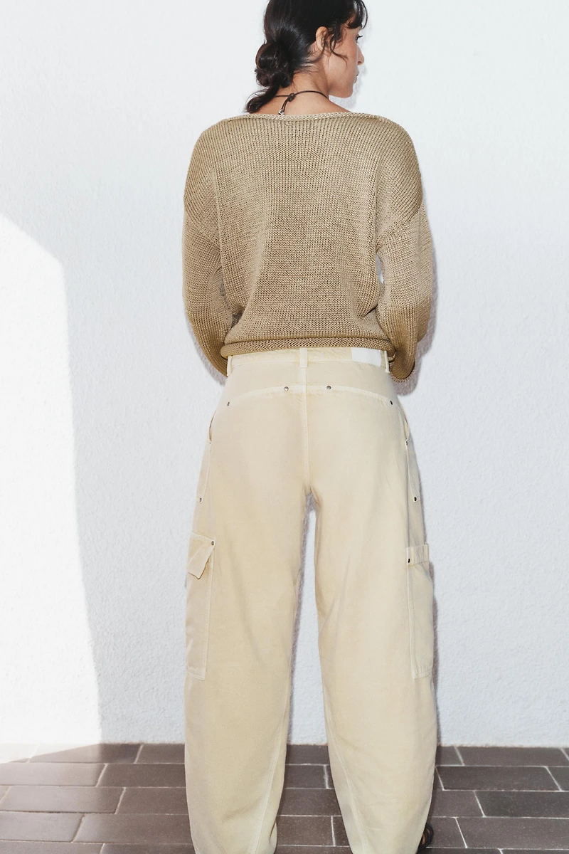 Z1975 MID-RISE BARREL CARGO JEANS
