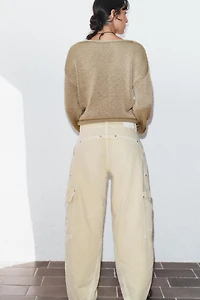 Z1975 MID-RISE BARREL CARGO JEANS
